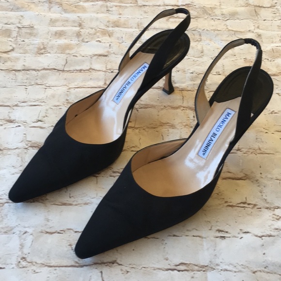 Manolo Blahnik Shoes - Manolo Blahnik Black Slingback Heel